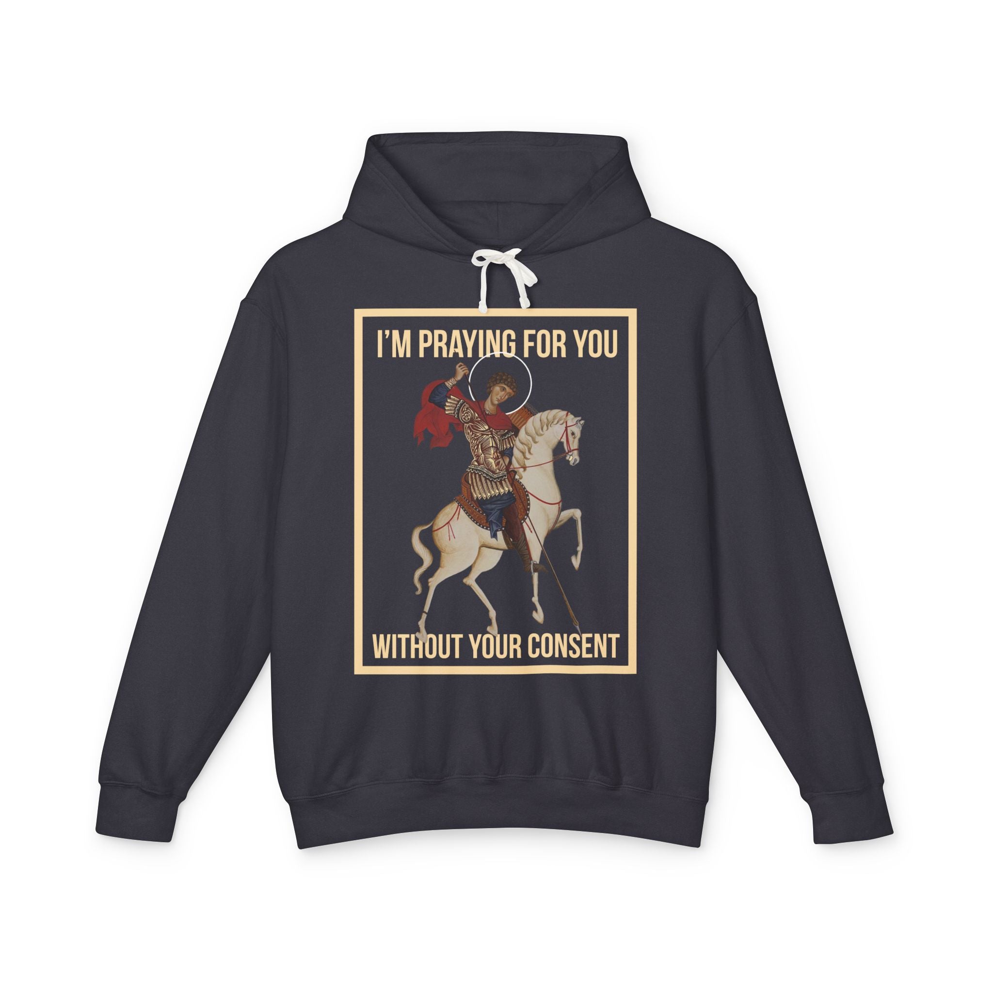 Praying Knight Hoodie, Unisex Lightweight Hooded Sweatshirt, Inspirational Sweatshirt, Gift for Believers, Faith-Based Apparel, Cozy [...]