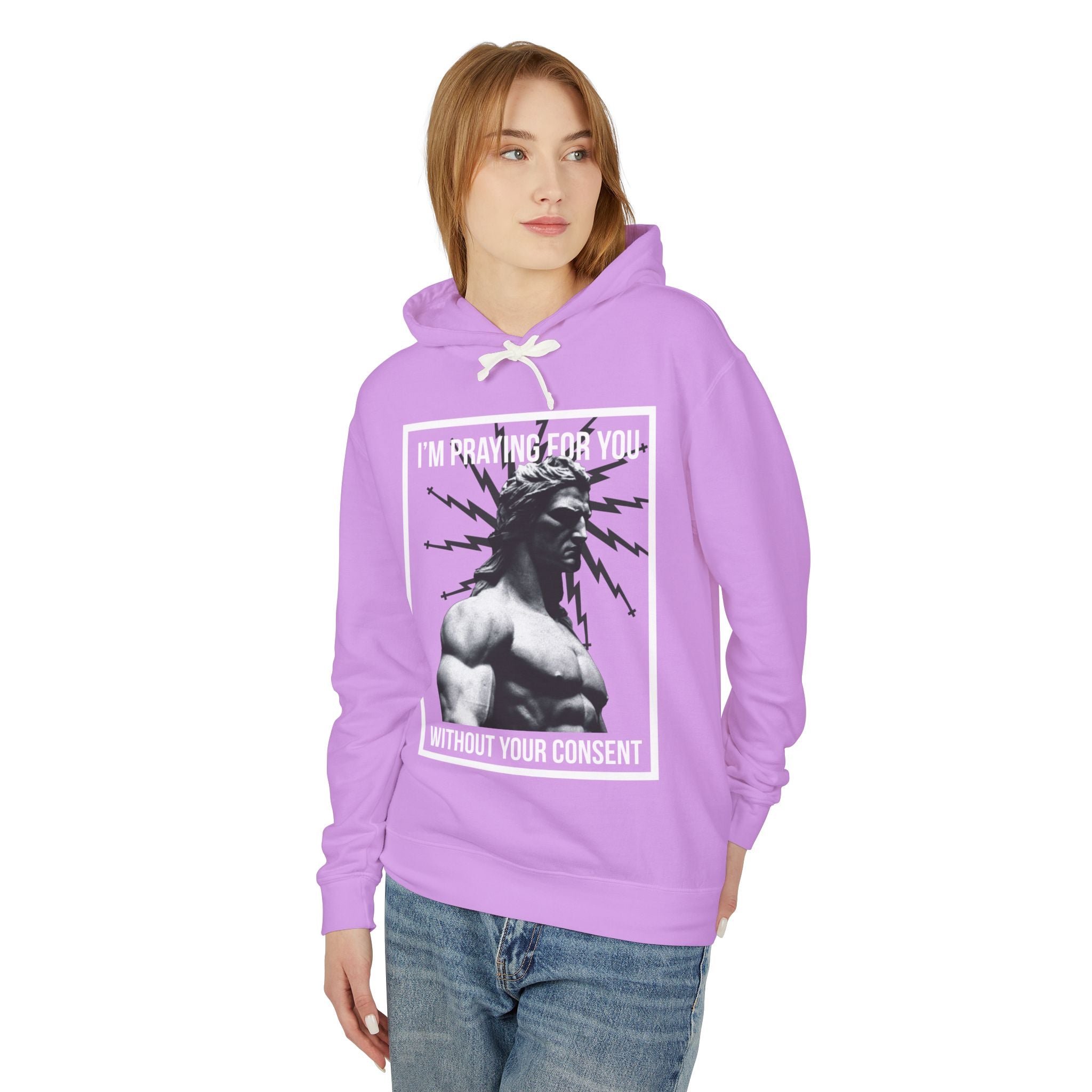 Praying for you without your consent Hoodie, Unisex Lightweight Hooded Sweatshirt, Inspirational Sweatshirt, Gift for Believers, Faith-Based Apparel, Cozy [...]