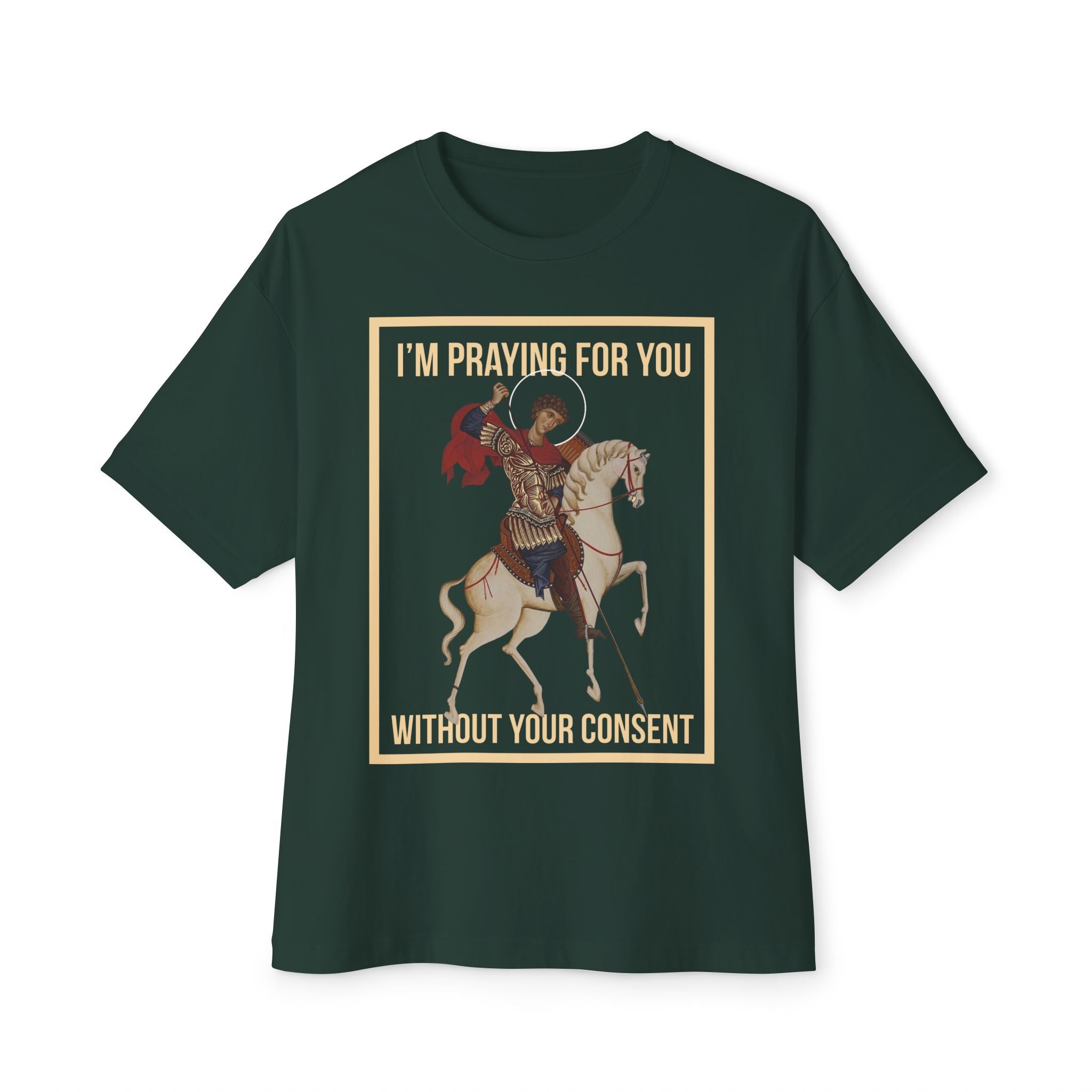 Praying for You Without Your Consent Oversized Tee, Inspirational Graphic T-Shirt, Unisex Casual Wear, Perfect Gift for Friends, Funny Statement Shirt, [...]