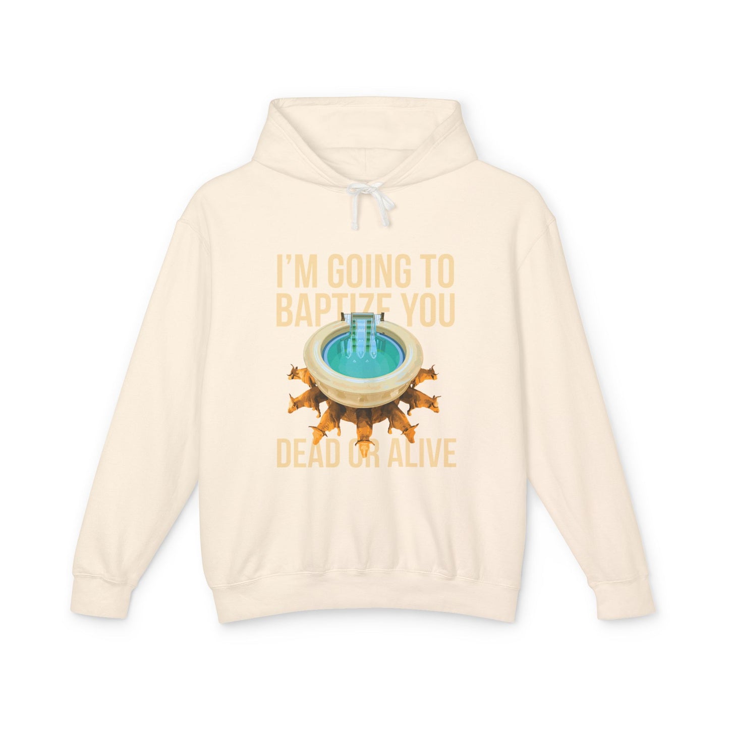 I'm going to baptize you dead or alive Hoodie