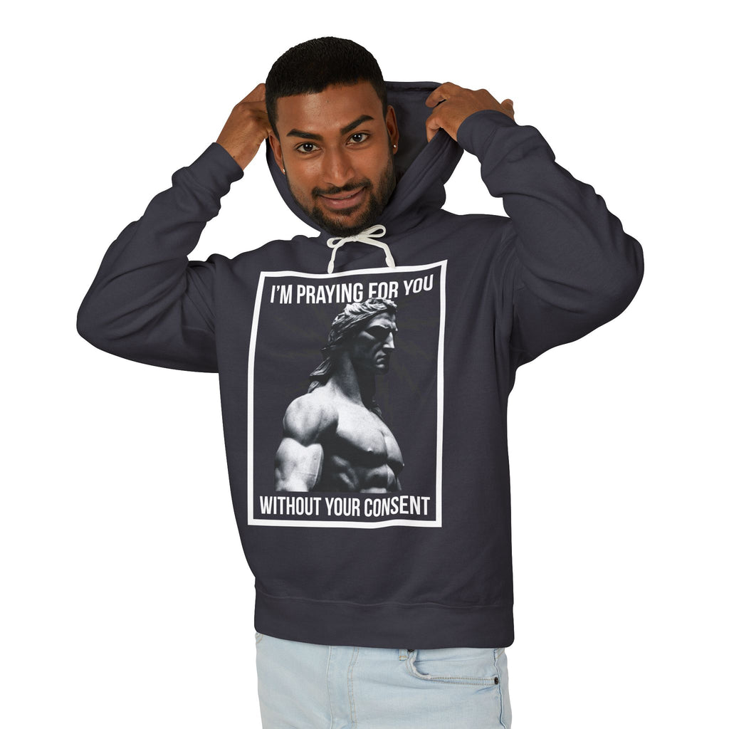 Praying for you without your consent Hoodie, Unisex Lightweight Hooded Sweatshirt, Inspirational Sweatshirt, Gift for Believers, Faith-Based Apparel, Cozy [...]