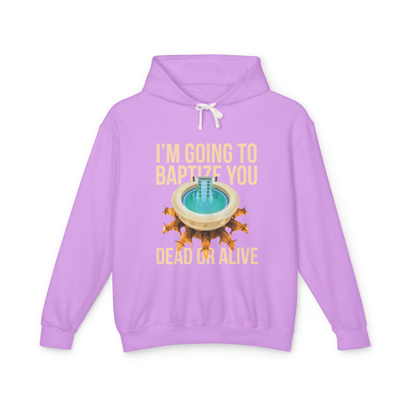 I'm going to baptize you dead or alive Hoodie